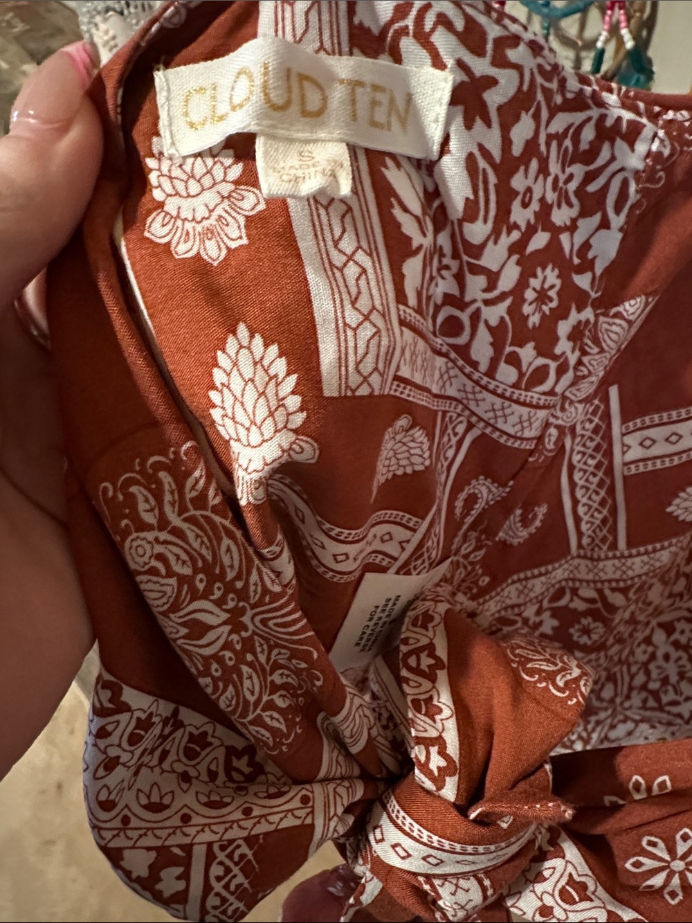 Bandana print Crop/Tank Top - Picture 2 of 3